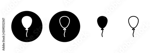 Foto Balloon icon logo design. Party balloon sign and symbol
