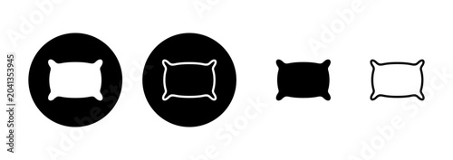 Cuadro en lienzo Pillow icon logo design