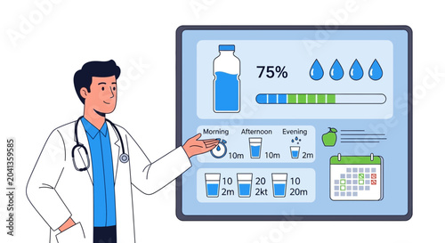 Doctor Explains Daily Hydration Tracking System