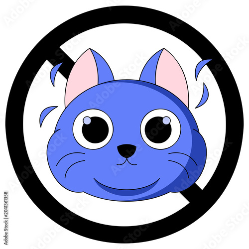 Vászonkép Pet Dander Sticker