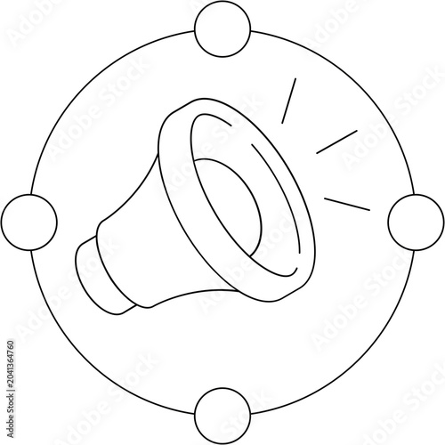 Obraz na plátně Content Viral Icon