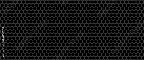 Fotografía Black perforated metal plate