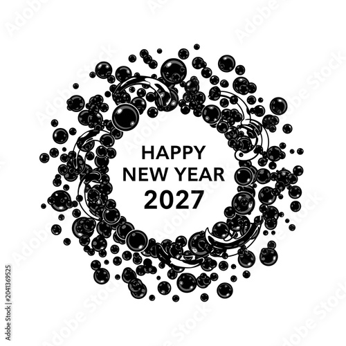 Happy New Year Celebration Design.