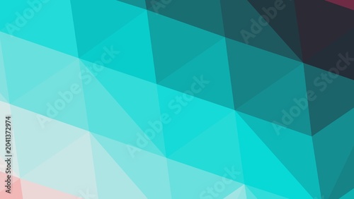 Vibrant Geometric Abstract Triangles with Turquoise and Pink Accents