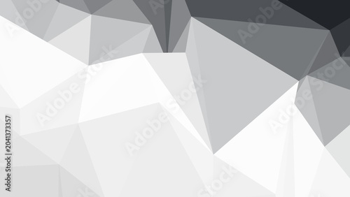 Canvastavla Abstract Geometric Gray White Shadowed Facets Background