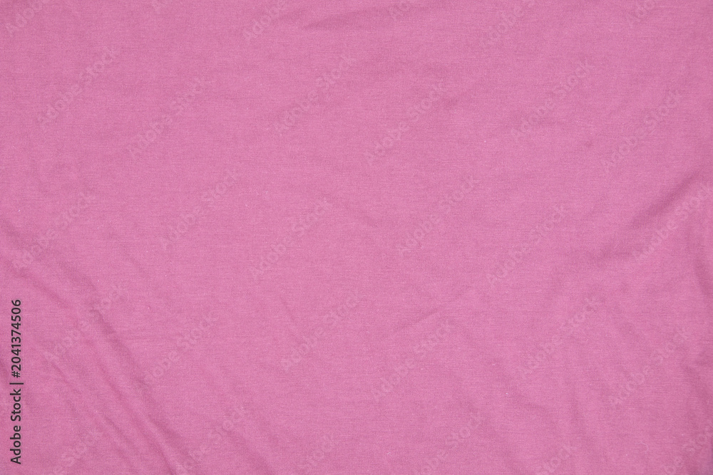 Fototapeta premium Abstract fabric background, Pink fabric cloth background, texture of crumpled Pink fabric background