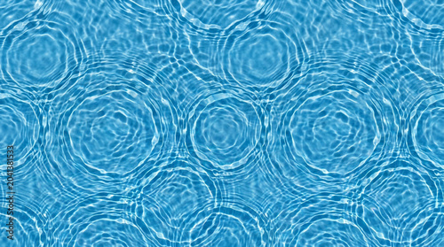 Abstract Blue Water Ripple Texture – Seamless Tileable H2O Surface Background