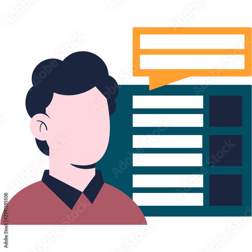 Private Tutor Illustration