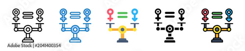 Photos Gender Equality multiple style icons set design vector illustration