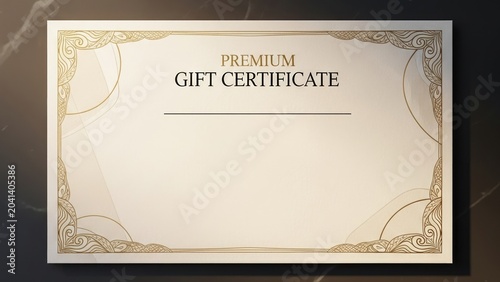 Give the gift of luxury with a beautifully crafted premium certificate.