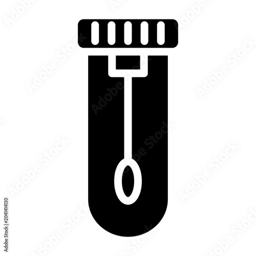 Testing Swab Vector Glyph Icon Design