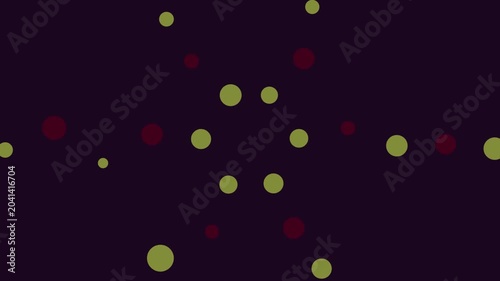 Abstract kaleidoscope motion graphics loop. A seamlessly repeating visual element ideal for corporate presentations, technology backgrounds, and digital art projects. Glowing with colorful and yellow 