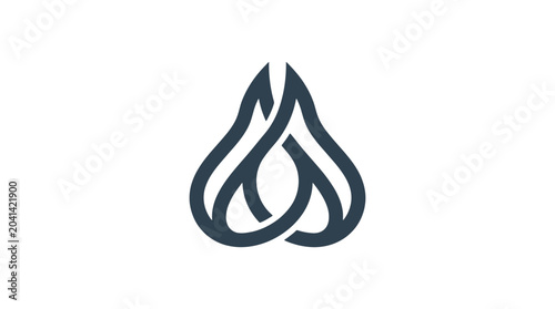 Photos Flame Icon Symbol Graphic Design Element.