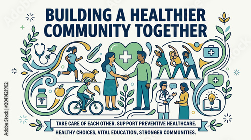 Obraz na plátne Community Health Awareness and Support Initiatives