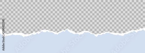 Εκτύπωση καμβά Light blue torn paper element background