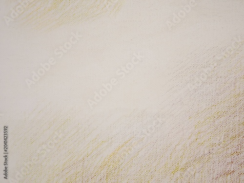 Abstract cream canvas texture background with subtle yellow and pink pastel strokes
