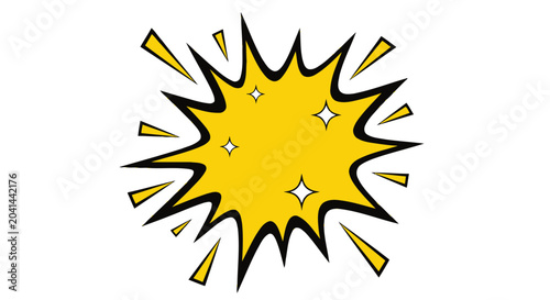 Tableau sur toile Cartoon explosion comic book effect.