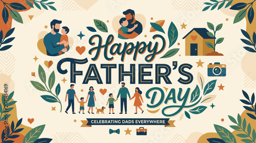 Happy Father's Day Celebration with Family and Nature