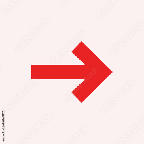 A bold red arrow pointing towards the right side of frame