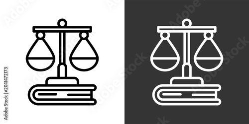 Фотография Legislation Black And White Multiple Style Icon Set Collection Pack Vector Illus