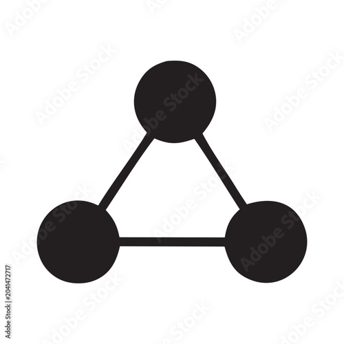 3d render of a molecule icon