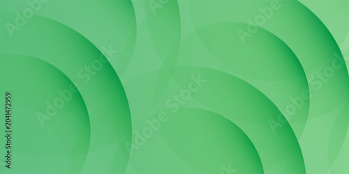 Dark Green Abstract Background with Gradient Circles and Geometric simple art design geometric elegant