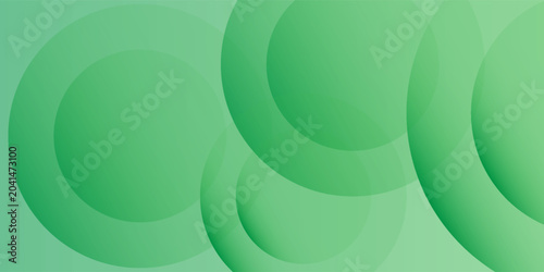Dark Green Abstract Background with Gradient Circles and Geometric simple