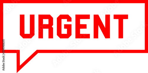Canvastavla Urgent Action Required Stamp