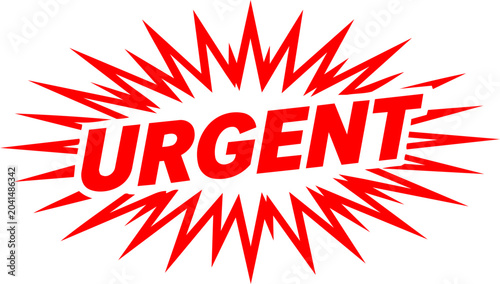 Foto Urgent Action Required Starburst