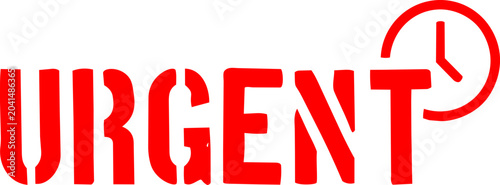 Konstfotografi Urgent Action Required Stamp