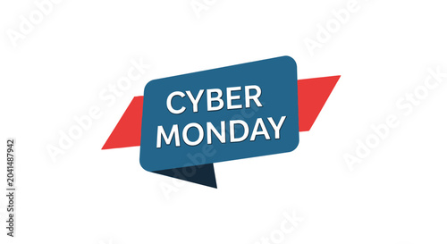Cyber monday promotional sale banner tag