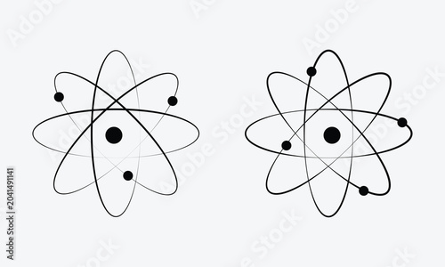 Quadro em tela Atom icon set