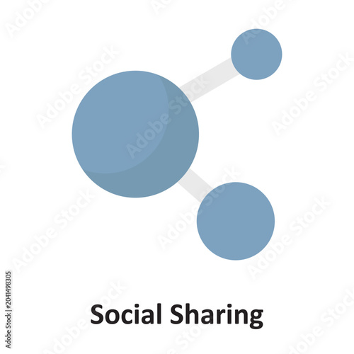 Social Sharing Vector icon which can easily modify or edit