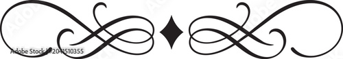 фотографія Vintage decorative flourish border element