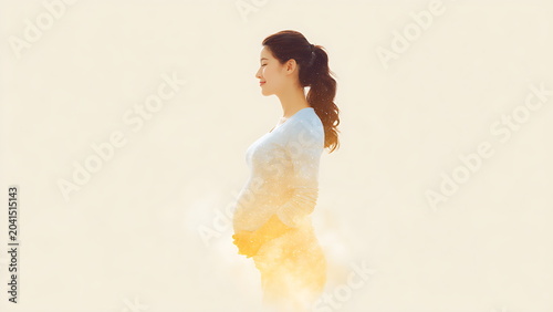 a pregnant woman