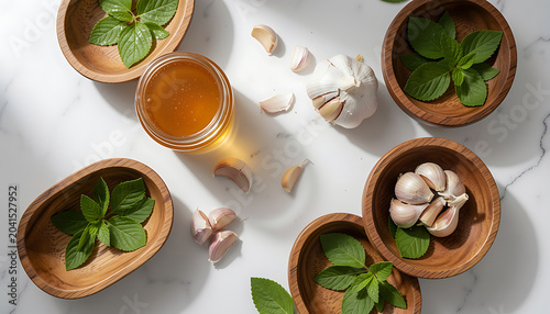 Natural Honey and Garlic Health Remedy
