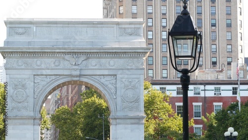 Obraz na plátne New York City Manhattan Washington Square Park arch, United States