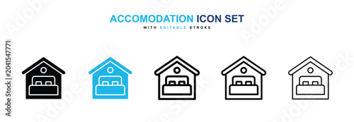 Obraz na plátne Accomodation icon