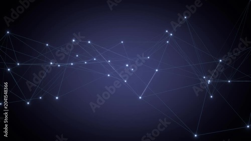 Abstract Morphing Triangular Grid Shape - Modern Technology Background