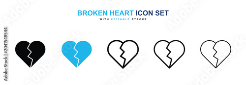 Fotografija Broken heart icon