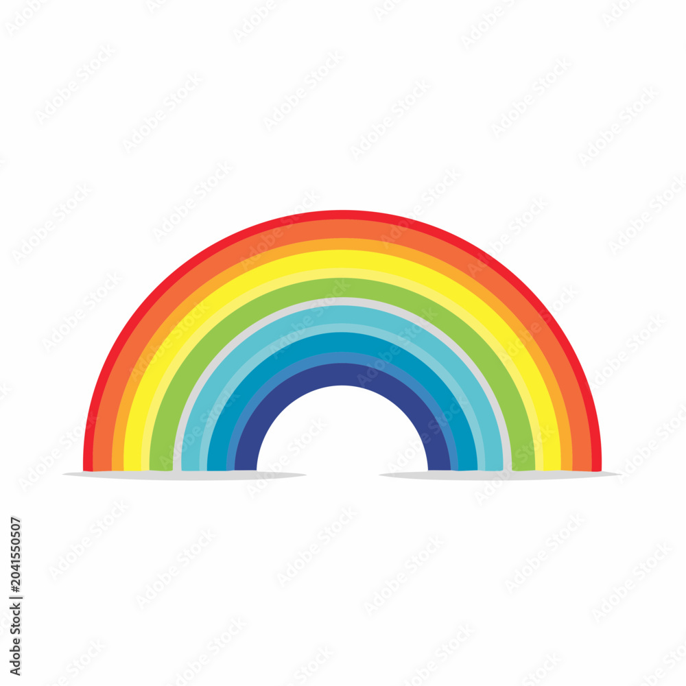 Fototapeta premium Colorful Rainbow Arc Illustration