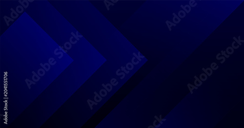 Foto Abstract dark blue geometric background with dynamic arrow shapes and modern gra