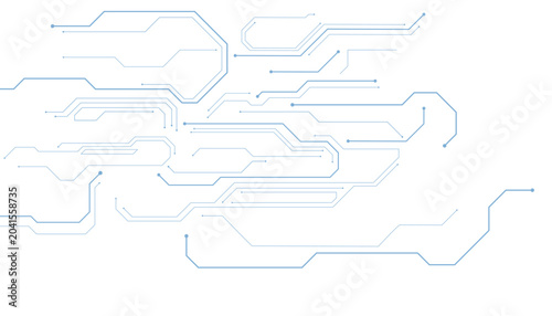 Foto Abstract digital technology futuristic internet network speed connection white and blue background