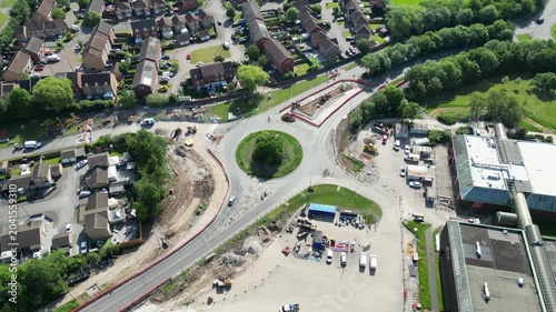 Ennerdale roundabout upgrade road works, Thomas Clarkson Way and Ennerdale junction. Ennerdale Leisure Centre, Kingston upon Hull