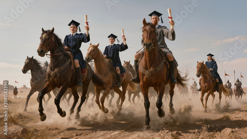 group of horses