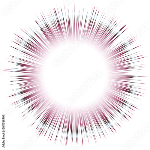 Abstract purple magenta gradient radiating sunburst vector background