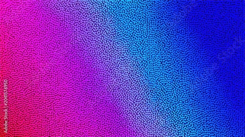 Vibrant multicolored gradient transitions across a field of densely packed, textured dots