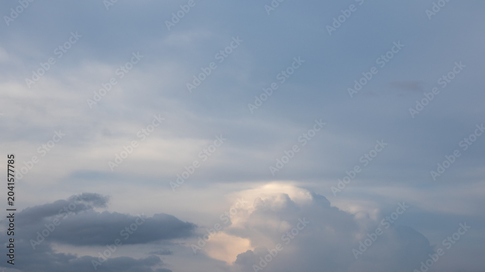 Fototapeta premium Dramatic Sky with Cumulus Clouds