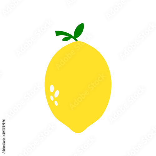 Φωτογραφία Fresh lemon illustration. Fresh Orange Vector Illustration