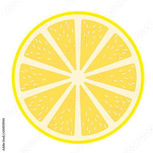 Photos Fresh lemon slice illustration